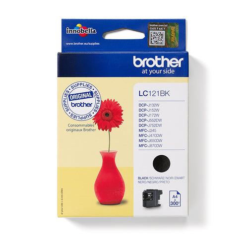 Brother LC121BK ink cartridge 1 pc(s) Original Black Brother LC121BK ink cartridge 1 pc(s) Original Black